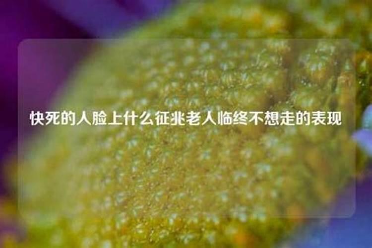 老人快死的征兆有什么表现？